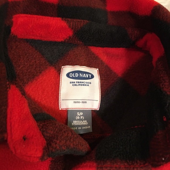 [Old Navy] Red Checker Flannel Shirt - Picture 4 of 5